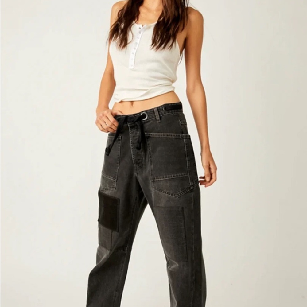 Free People Moxie Barrel Jeans - size 27